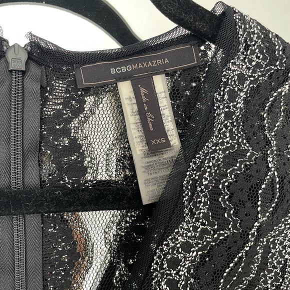 BCBGMAXAZRIA Black Lace Bodysuit - Picture 2 of 4